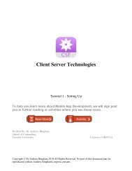 Client Server Technologies