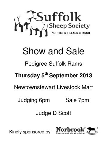 Show and Sale - Suffolk Sheep Society