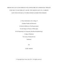 predicting local recurrence following breast conserving therapy for ...