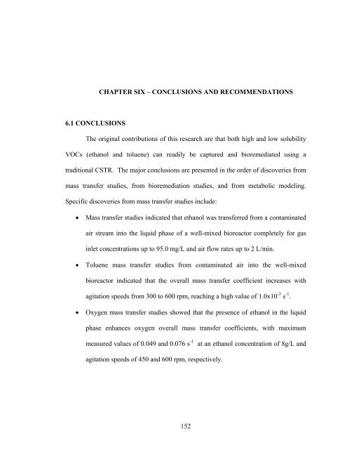 Experimental Study of Biodegradation of Ethanol and Toluene Vapors