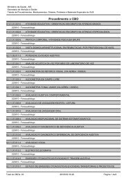 Procedimento x CBO