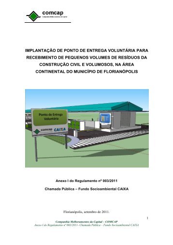 implantaÃ§Ã£o de ponto de entrega voluntÃ¡ria para recebimento de ...