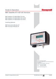 Guide to Operation MST Satellite XT 4-20 mA Versions