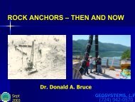 ROCK ANCHORS â THEN AND NOW - Geosystems, LP