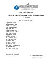 SCUOLA PRIMARIA GALILEI CLASSE 1 A â TEMPO ... - IC Galilei