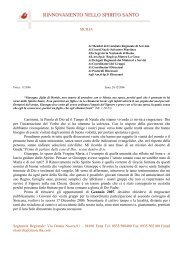 Lettera del coordinatore e programma - RnS Sicilia
