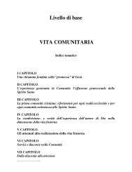 Livello di base VITA COMUNITARIA - RnS Sicilia