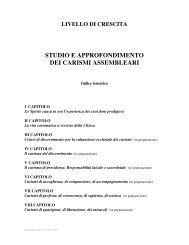 studio e approfondimento dei carismi assembleari - RnS Sicilia