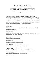 CULTURA DELLA PENTECOSTE - RnS Sicilia