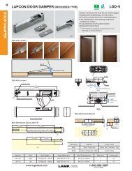 LAPCON DOOR DAMPER (RECESSED TYPE) LDD-V ... - Sugatsune