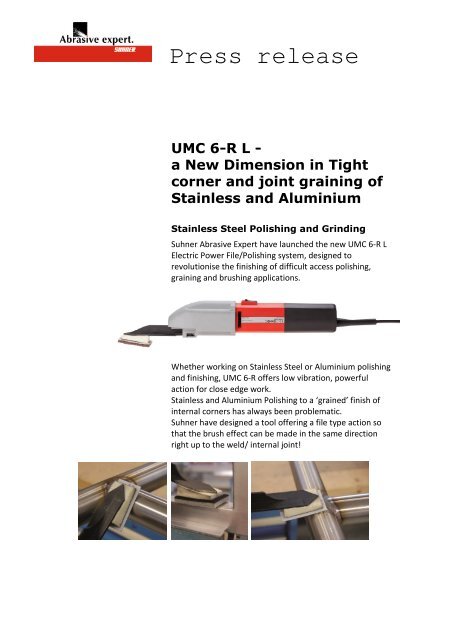 UMC 6-R L - Suhner Abrasive Expert