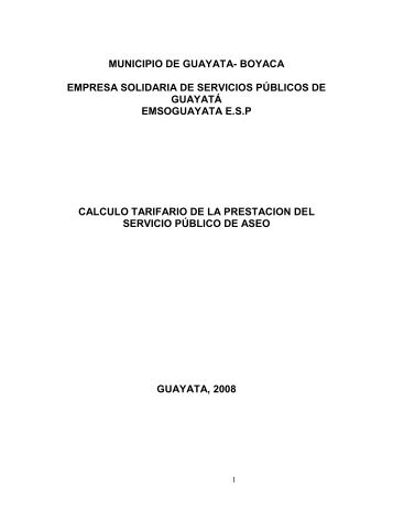 MUNICIPIO DE GUAYATA (BoyacÃ¡) - Sistema Unico de Informacion ...