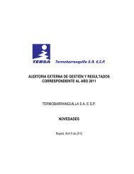 auditoria externa de gestiÃ³n y resultados correspondiente al aÃ±o 2011