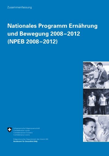 Nationales Programm Ernährung und Bewegung ... - Suisse Balance