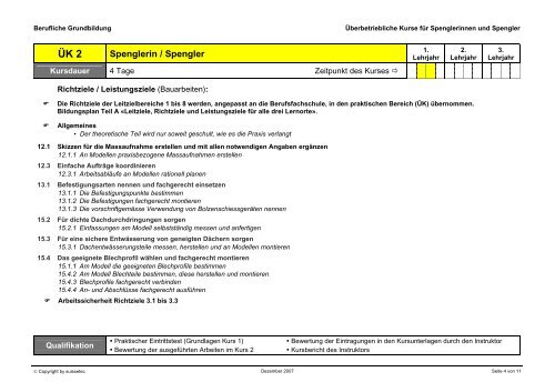 ÃK-Inhaltsverzeichnis 99 KB pdf - Suissetec