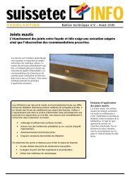 Joints mastic 365 KB pdf - Suissetec