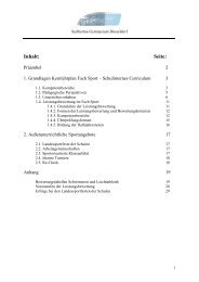 Suitbertus-Gymnasium Schuleigenes Curriculum Sport