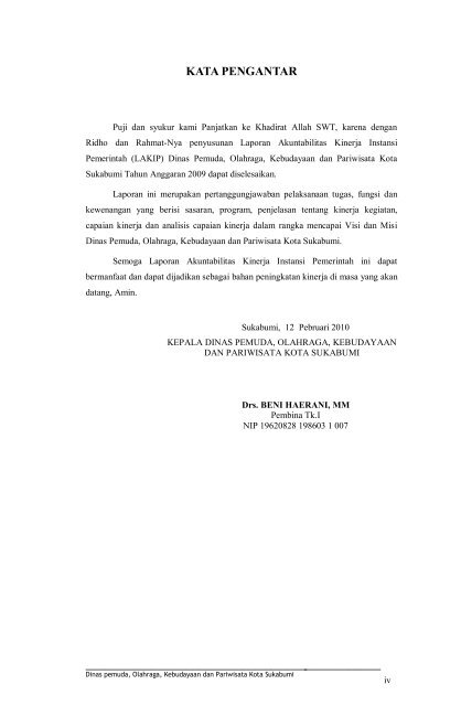 KATA PENGANTAR - Pemerintah Kota Sukabumi