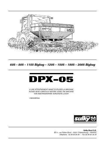 DPX-05 - Sulky Burel