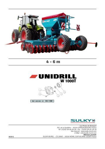 Unidrill W1000T - Sulky Burel