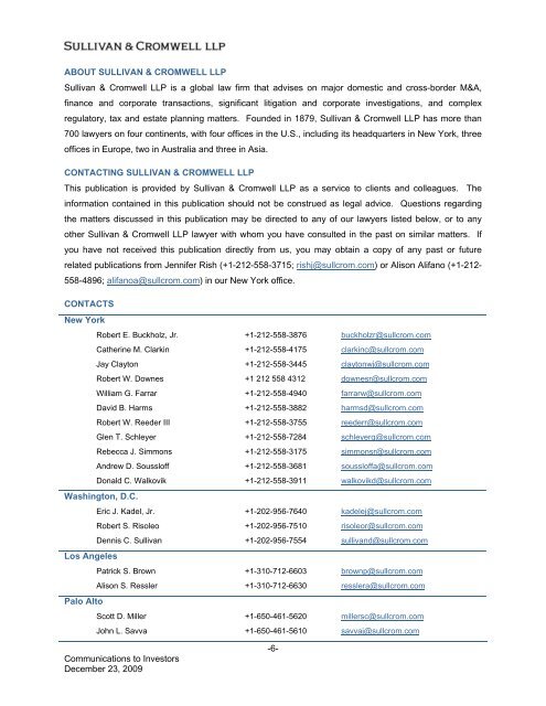 Download Full PDF - Sullivan & Cromwell