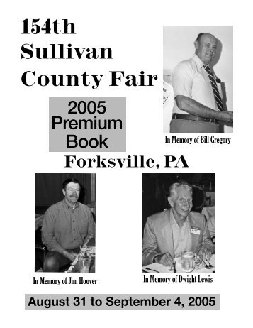 154th Sullivan County Fair - the Sullivan County Fair