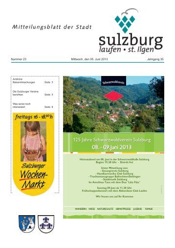 08. - 09.Juni 2013 - Gemeinde Sulzburg