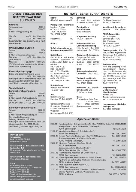 KW 12-2013 vom - Gemeinde Sulzburg