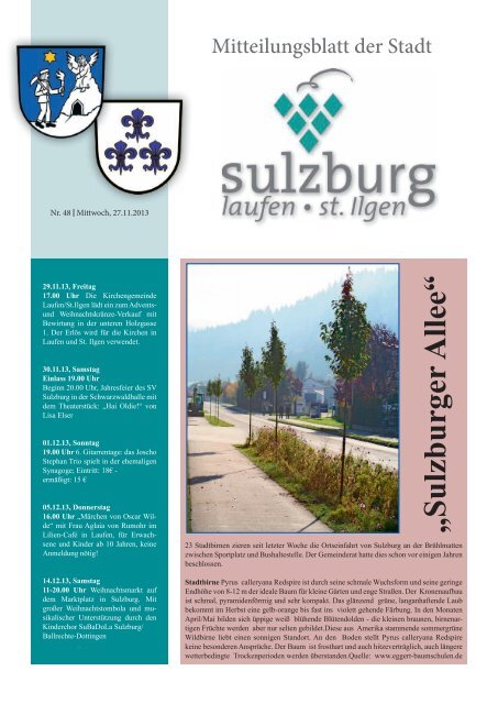 „Sulzburger A llee“ - Gemeinde Sulzburg