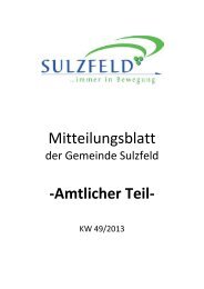 KW 49/2013 - Sulzfeld