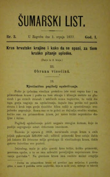 Å UMARSKI LIST 3/1877
