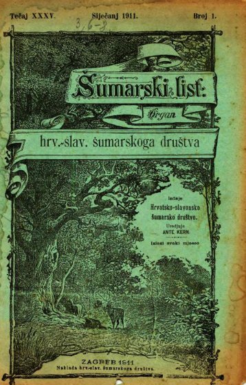 Å UMARSKI LIST 1/1911