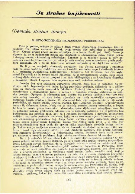 Å UMARSKI LIST 4/1952