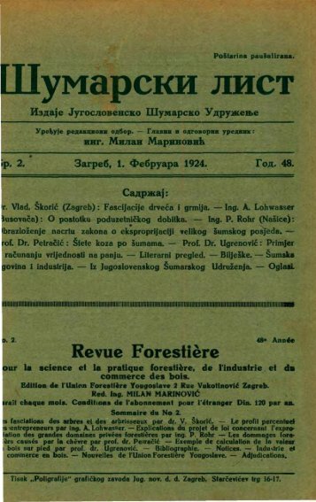 Å UMARSKI LIST 2/1924