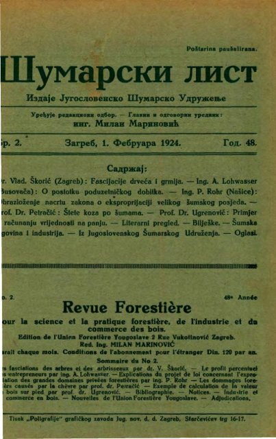 Å UMARSKI LIST 2/1924