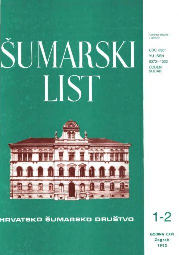 Å UMARSKI LIST 1-2/1992