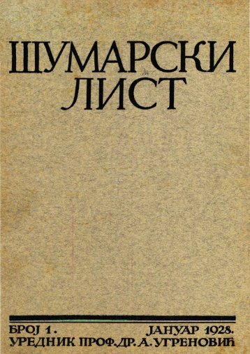 Å UMARSKI LIST 1/1928
