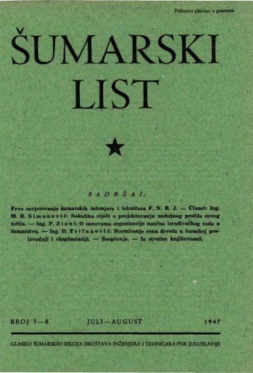 Å UMARSKI LIST 7-8/1947