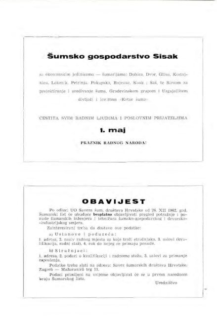 Å UMARSKI LIST 3-4/1963