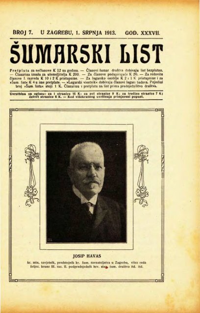 Å UMARSKI LIST 7/1913