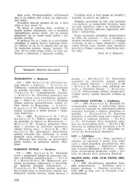 Å UMARSKI LIST 9-10/1967