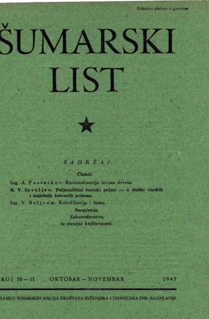 Å UMARSKI LIST 10-11/1947