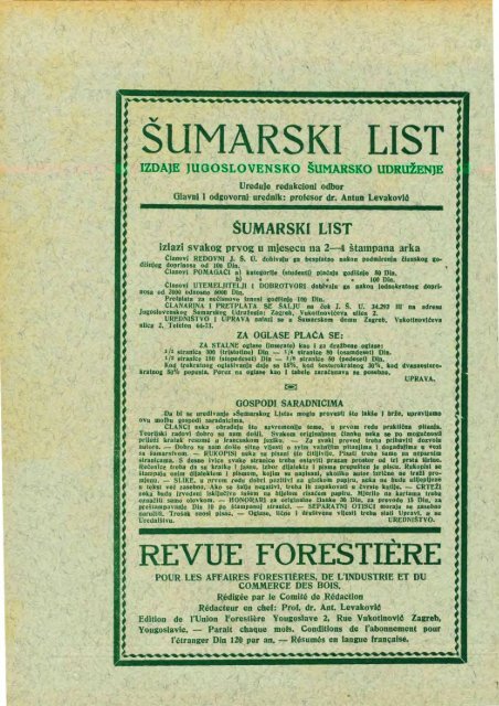 Å UMARSKI LIST 3/1937