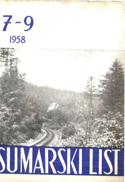 Å UMARSKI LIST 7-9/1958