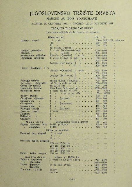 Å UMARSKI LIST 11/1931