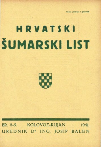 Å UMARSKI LIST 8-9/1941