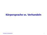 KÃ¶rpersprache beim Verhandeln: Kurze Syntese - Sumbiosis