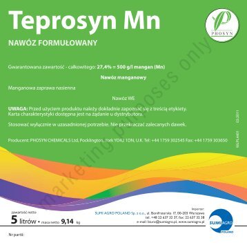 Teprosyn Mn â etykieta-instrukcja stosowania Årodka - Sumi Agro