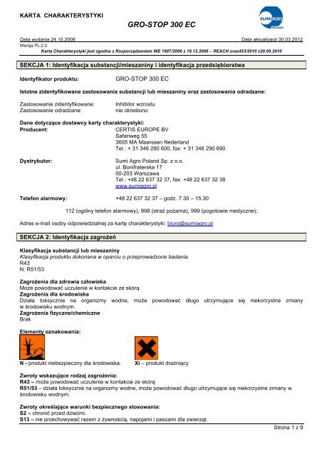 GRO-STOP 300 EC - Sumi Agro