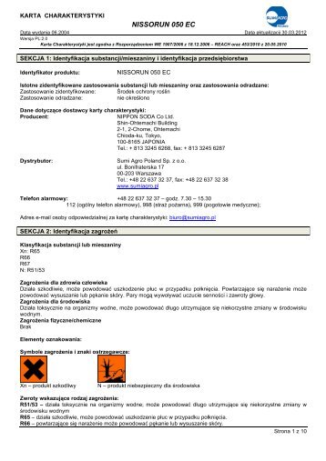 NISSORUN 050 EC - Sumi Agro